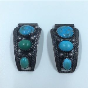 Sterling & Turquoise Watch Tips
